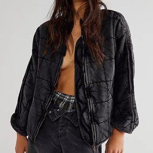 Free People Dolman Quilted Knit Jacket